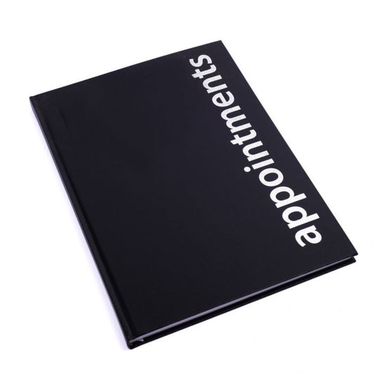 Agenda 6 Column Appointment Book - Black
