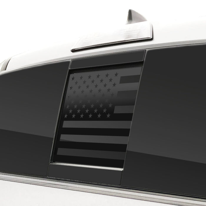 Rear Middle and Side Window American Flag Vinyl Decal Stickers Fits Toyota Tacoma 2016 - 2023 - Bogar Tech Designs