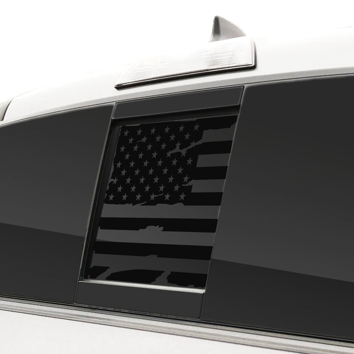 Rear Middle and Side Window American Flag Vinyl Decal Stickers Fits Toyota Tacoma 2016 - 2023 - Bogar Tech Designs