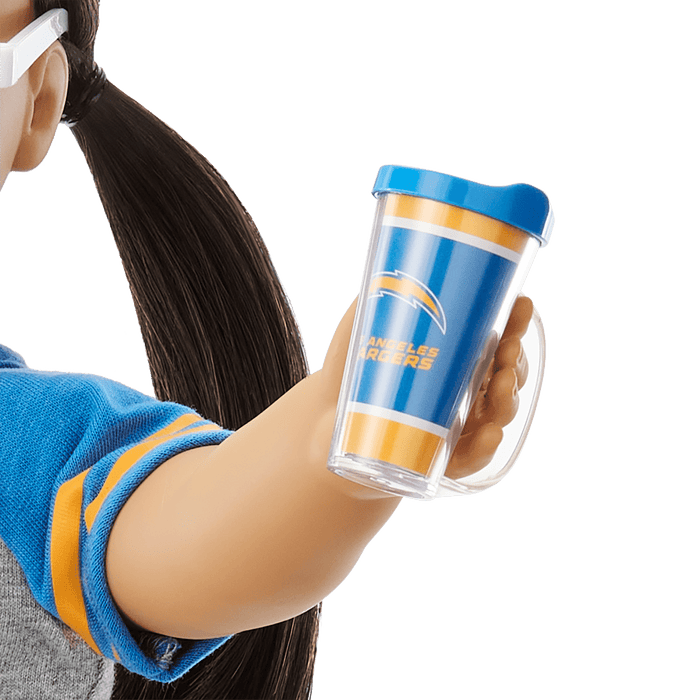 American Girl® x NFL Los Angeles Chargers Fan Outfit & Accessories for 18-inch Dolls