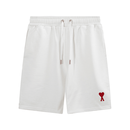 "Ami" Shorts White/Red V2