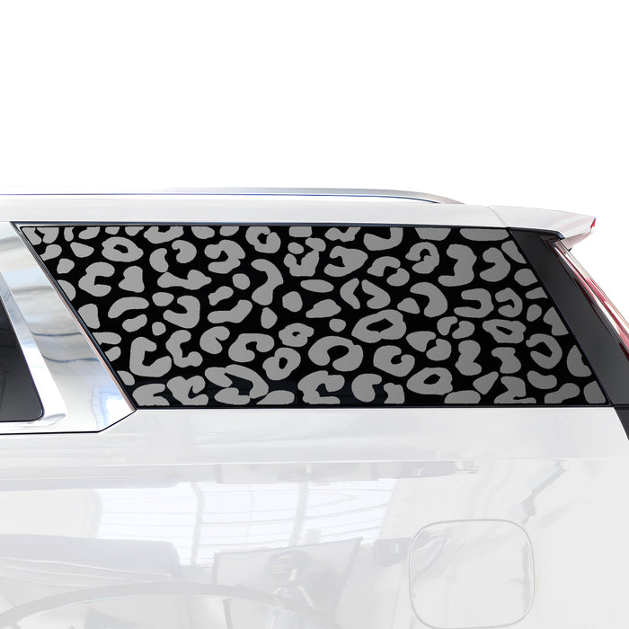 Animal Leopard Cheetah Cow Quarter Window Vinyl Decal Stickers Fits Cadillac Escalade ESV 2021 - 2025 - Bogar Tech Designs