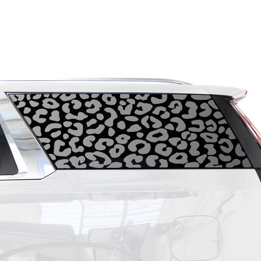 Animal Leopard Cheetah Cow Quarter Window Vinyl Decal Stickers Fits Cadillac Escalade ESV 2021 - 2025 - Bogar Tech Designs