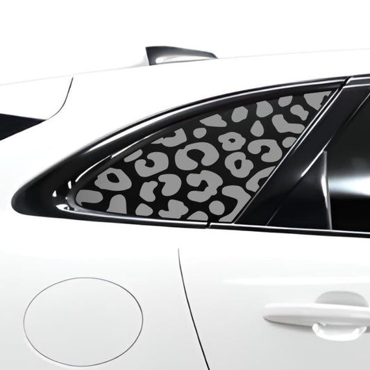 Animal Leopard Cheetah Cow Quarter Window Vinyl Decal Stickers Fits Jaguar F - Pace 2017 - 2024 - Bogar Tech Designs