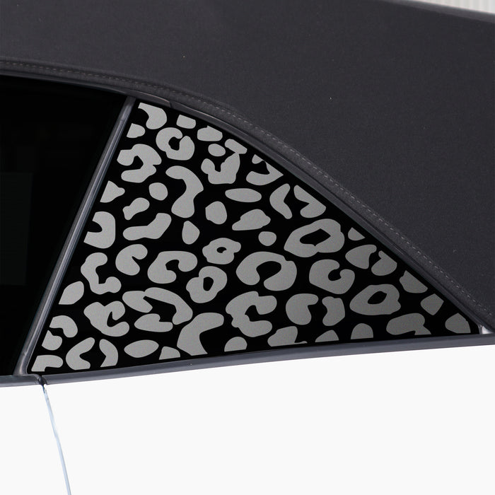 Animal Leopard Cheetah Cow Window Vinyl Decal Stickers Fits Ford Mustang Convertible 2024 - Bogar Tech Designs
