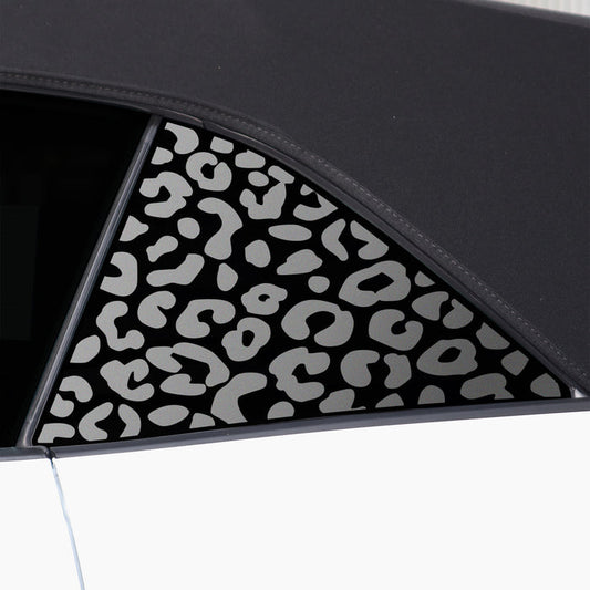 Animal Leopard Cheetah Cow Window Vinyl Decal Stickers Fits Ford Mustang Convertible 2024 - Bogar Tech Designs