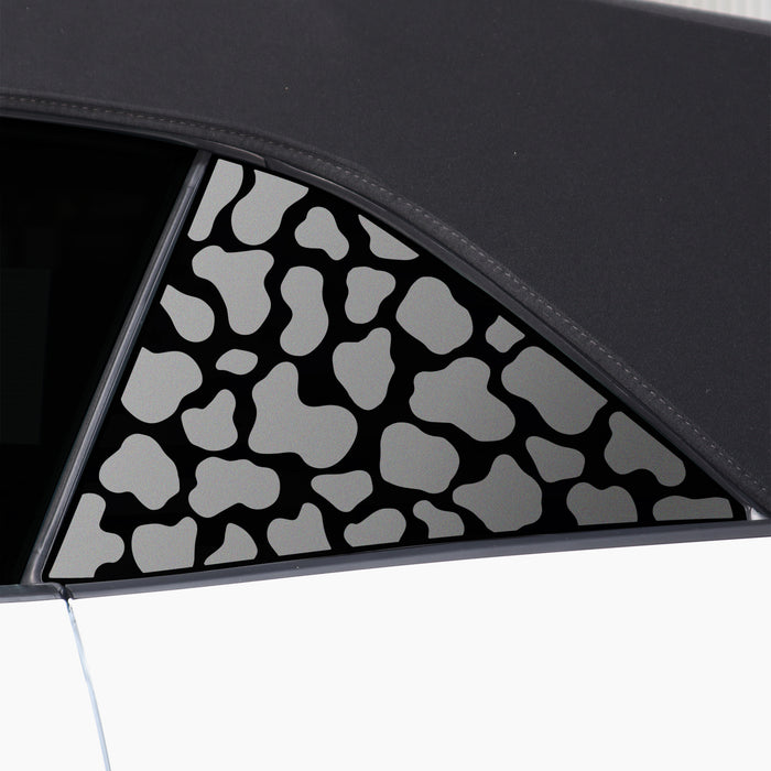 Animal Leopard Cheetah Cow Window Vinyl Decal Stickers Fits Ford Mustang Convertible 2024 - Bogar Tech Designs