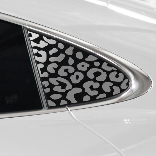 Animal Leopard Cheetah Cow Window Vinyl Decal Stickers Fits Porsche Taycan 2020 - 2024 - Bogar Tech Designs