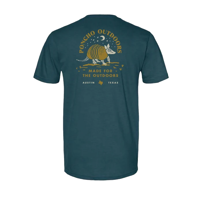 Armadillo Under Stars T-shirt By Poncho