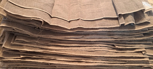 Artist folded Raw Unprimed Linen Canvas 96''  inch sold by the yard
