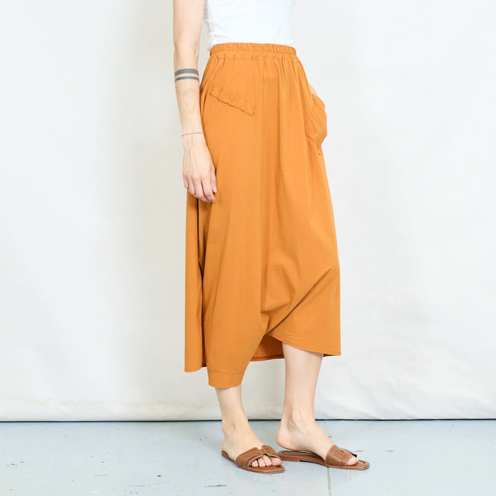 Asymmetric pocket midi skirt wholesale