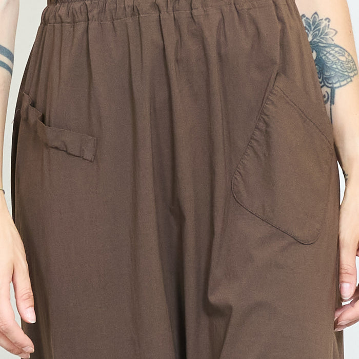 Asymmetric pocket midi skirt wholesale