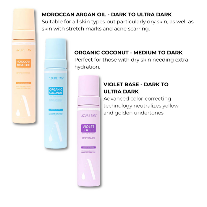 Azure Tan Tanning Mousse Essentials Kit