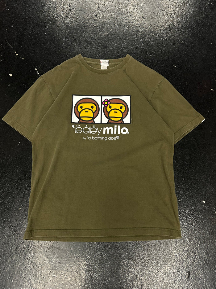 BAPE BABY MILO GREEN TEE (PRE-OWNED)
