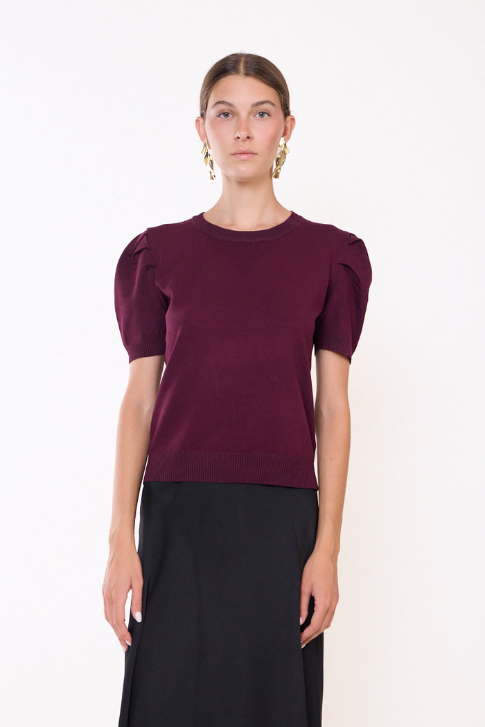 Basic round-neck knit sweater wholesale