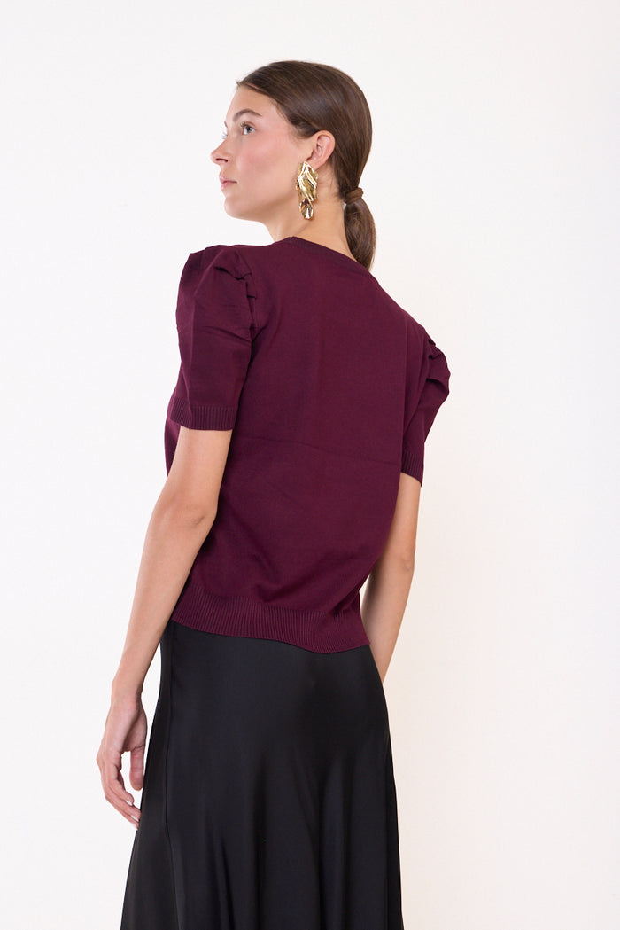 Basic round-neck knit sweater wholesale