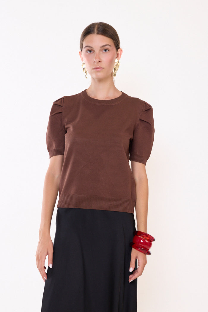 Basic round-neck knit sweater wholesale