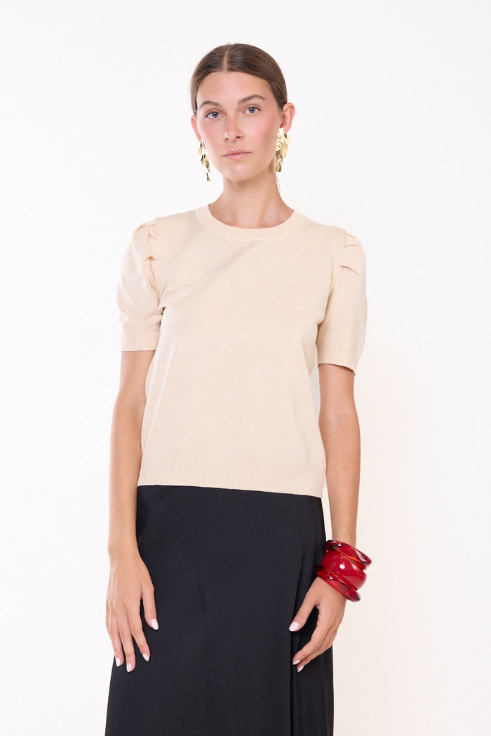 Basic round-neck knit sweater wholesale