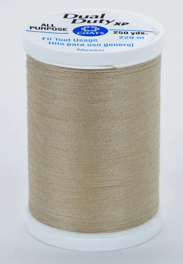 Beige- Dual Duty XP Polyester Thread 250yds