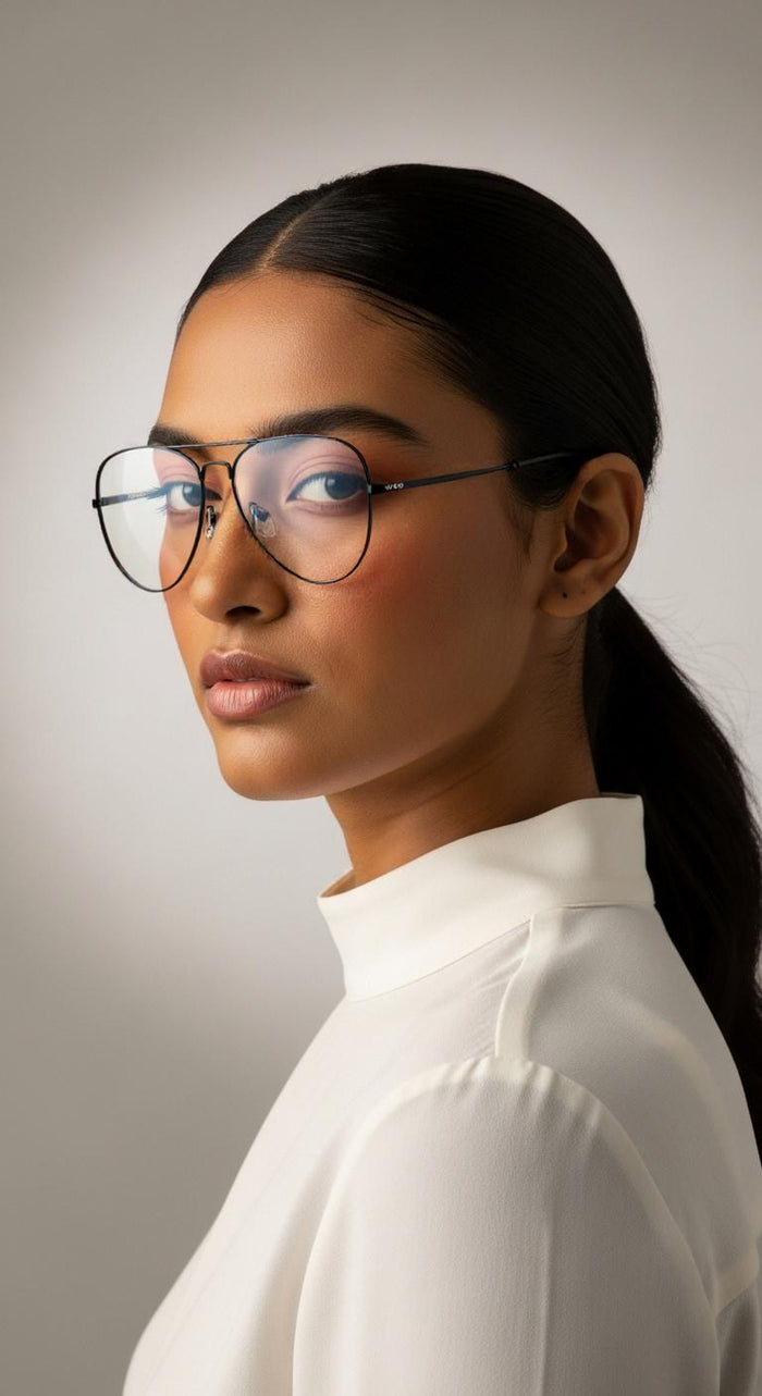 Black Aviator Full Rim