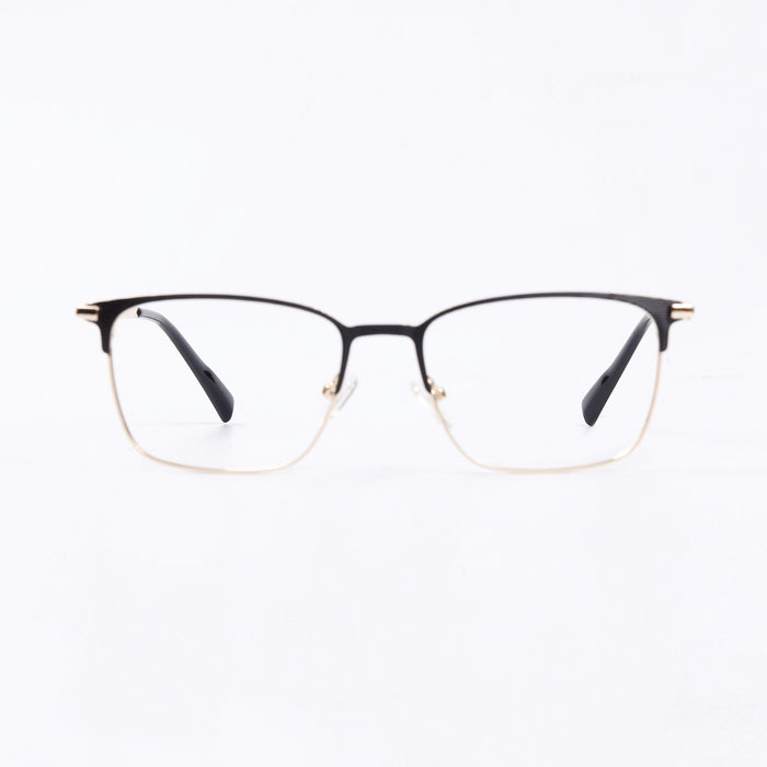 Black & Golden Square Full Rim