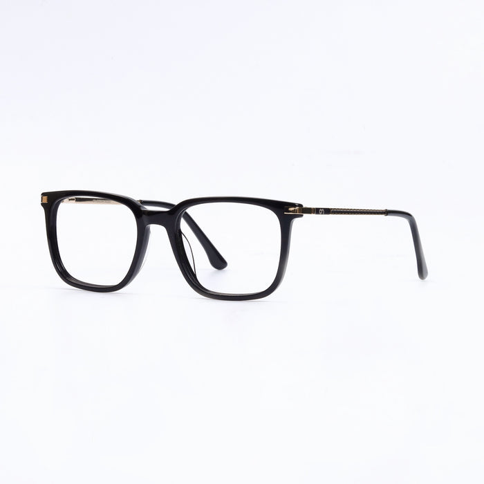 Black & Golden Square Full Rim