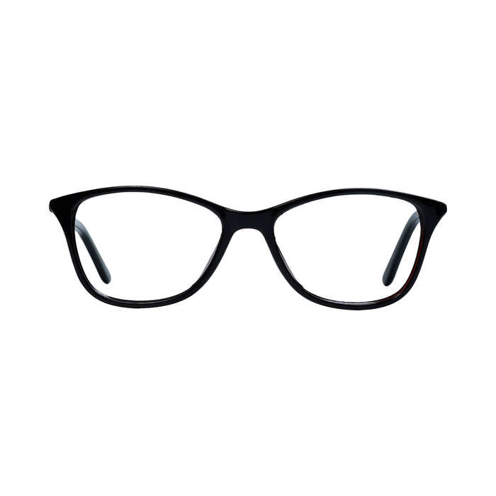 Black & Maroon Cat Eye Full Rim