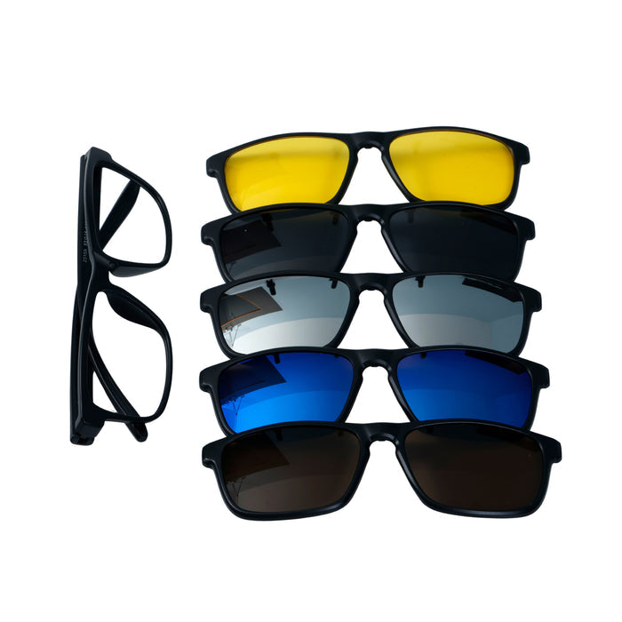Black Square Clip-On Full Rim