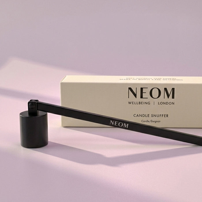 NEOM candle snuffer in black for scented candles