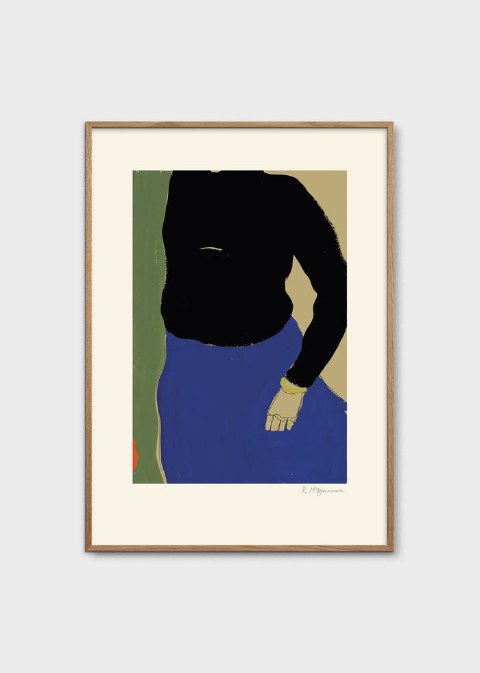 Black Top Blue Skirt by Rosie McGuinness