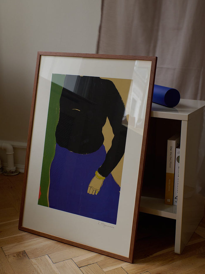 Black Top Blue Skirt by Rosie McGuinness