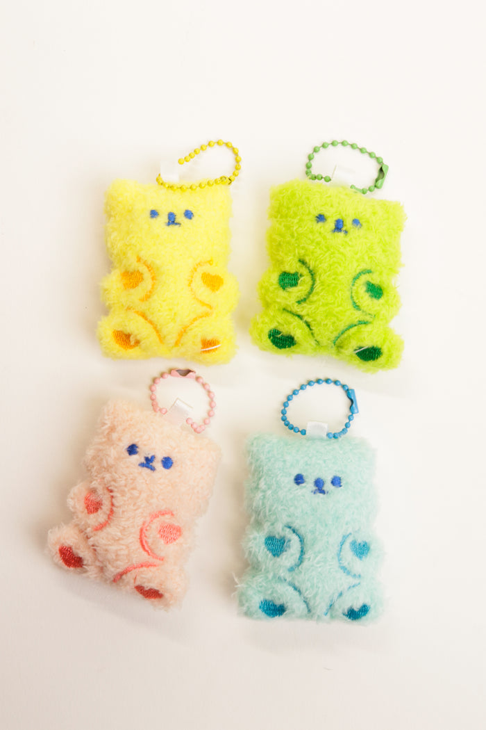 Blind Box Fuzzy Pastel Bear Keychain