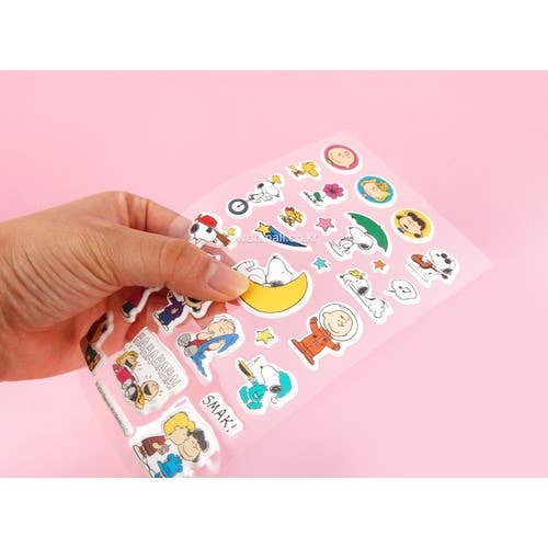 Blind Pick Peanuts Cushion Sticker Sheets