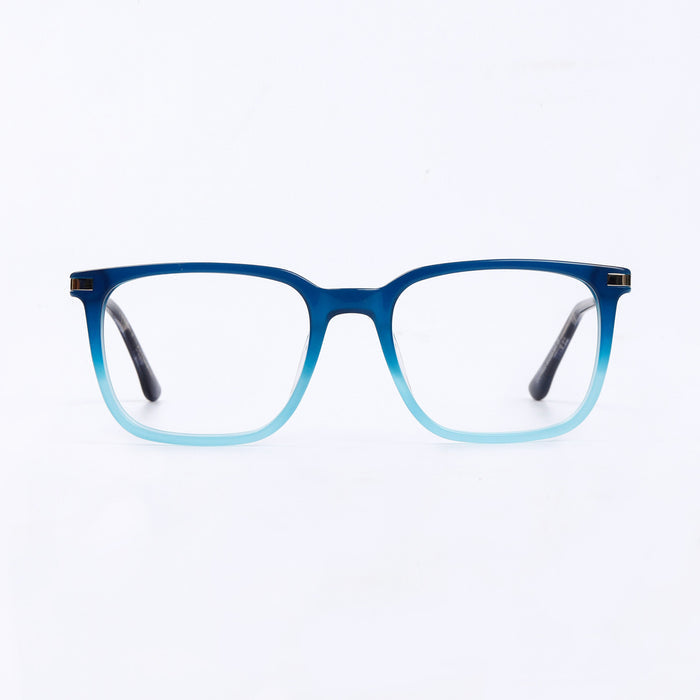 Blue & Silver Square Full Rim
