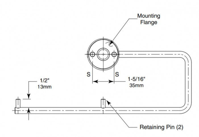 BOBRICK Cubicle B547 Double Toilet Roll Holder