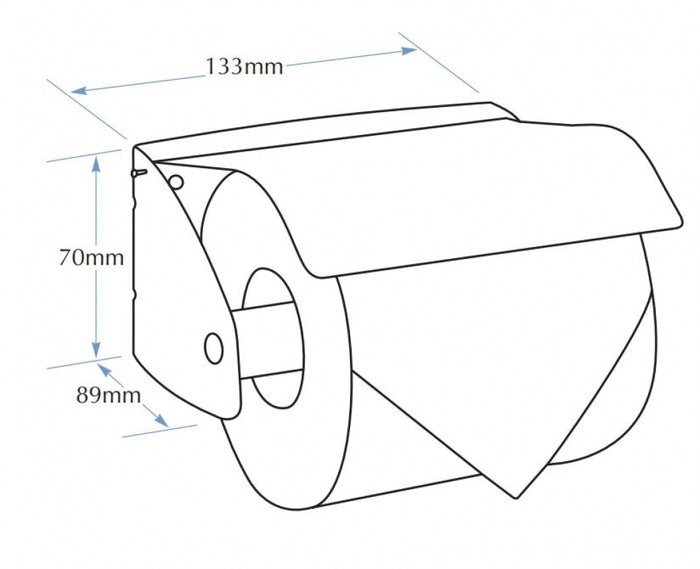 Bradley 5041 Toilet Roll Holder Hooded