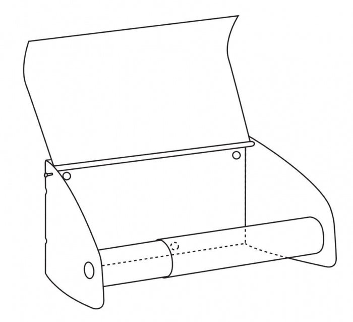 Bradley 5041 Toilet Roll Holder Hooded