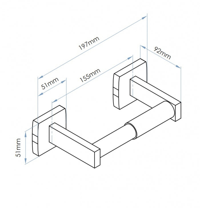Bradley 5084 Single Toilet Roll Holder
