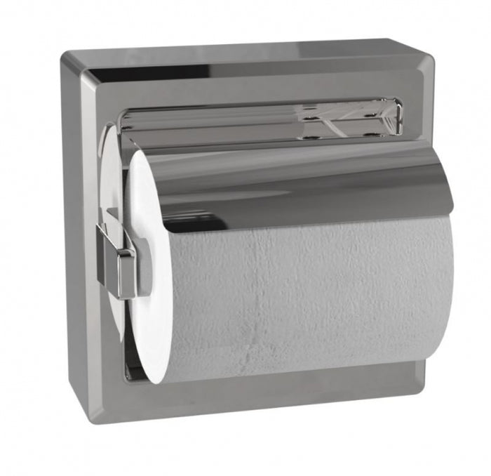 Bradley 5106 Single Toilet Roll Holder with Hood