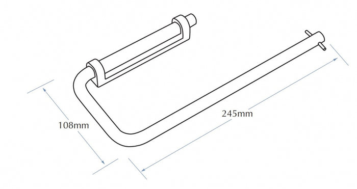 Bradley 5294 Partition Mount Double Toilet Roll Holder