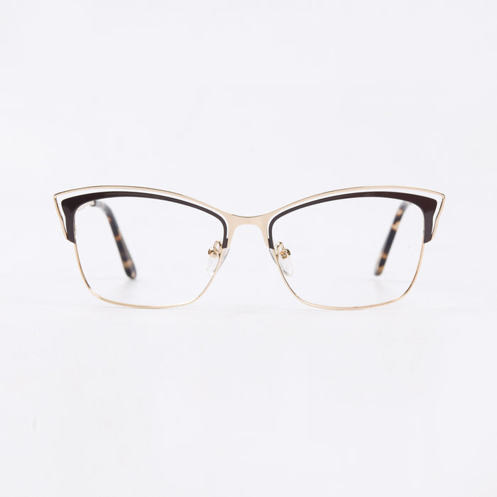 Brown & Golden Cat Eye Full RIm