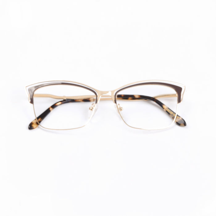 Brown & Golden Cat Eye Full RIm