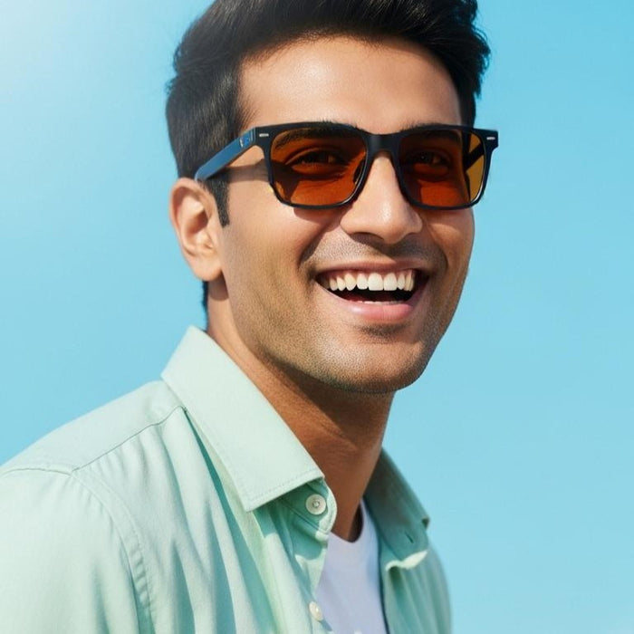 Brown Square Full Rim