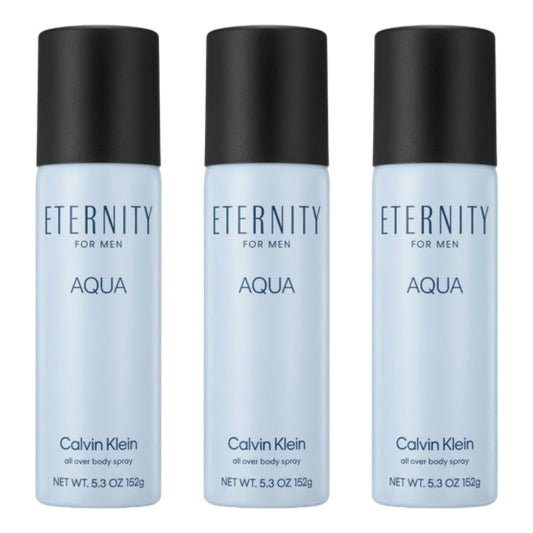 Calvin Klein Eternity Aqua for Men Body Spray 5.3 fl Oz - 3 Pack