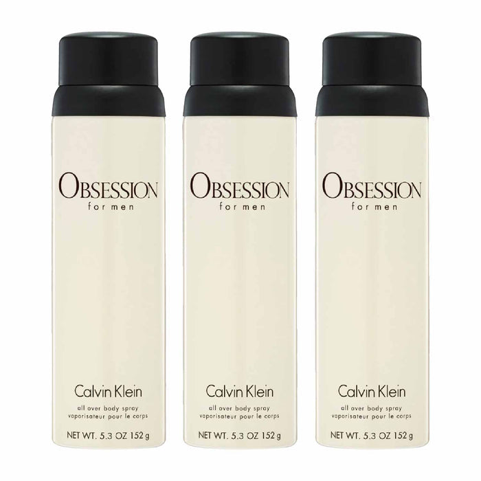 Calvin Klein Obsession for Men Body Spray - 5.4 fl Oz - 3 Pack
