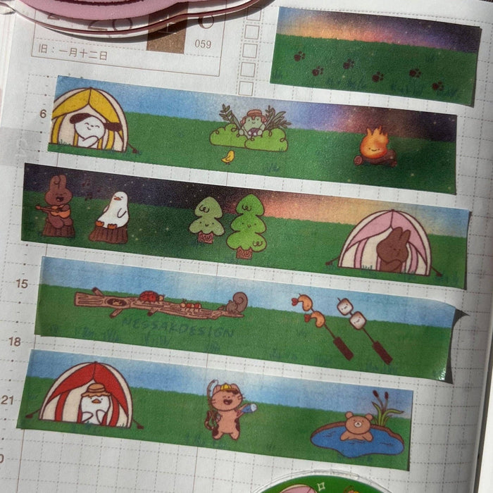 Camping Friends Washi Tape