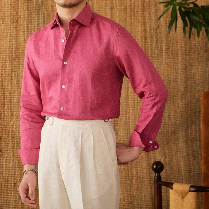 Cannes 120 Lea Premium Linen Shirt – Italian Vega® - 026