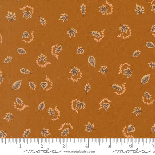 Caramel- Autumn Breeze Leaves- Windfall- Fat Quarter