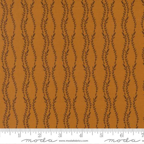 Caramel- Vine Stripes- Windfall- Fat Quarter