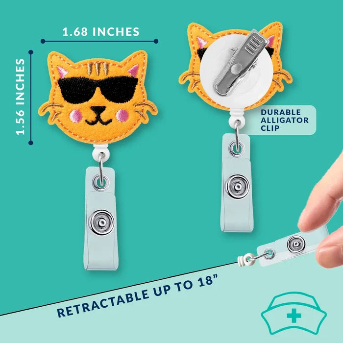 Cat Reel Badge Holder